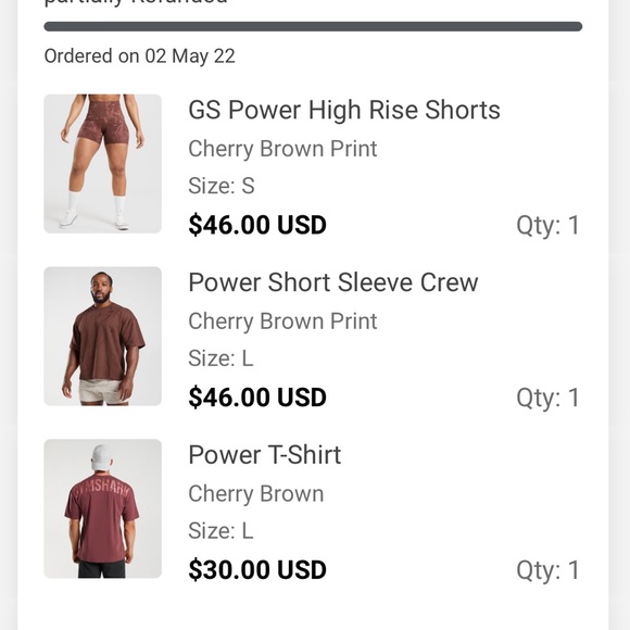 Gymshark Power Short - Cherry Brown - Picture 9 of 10